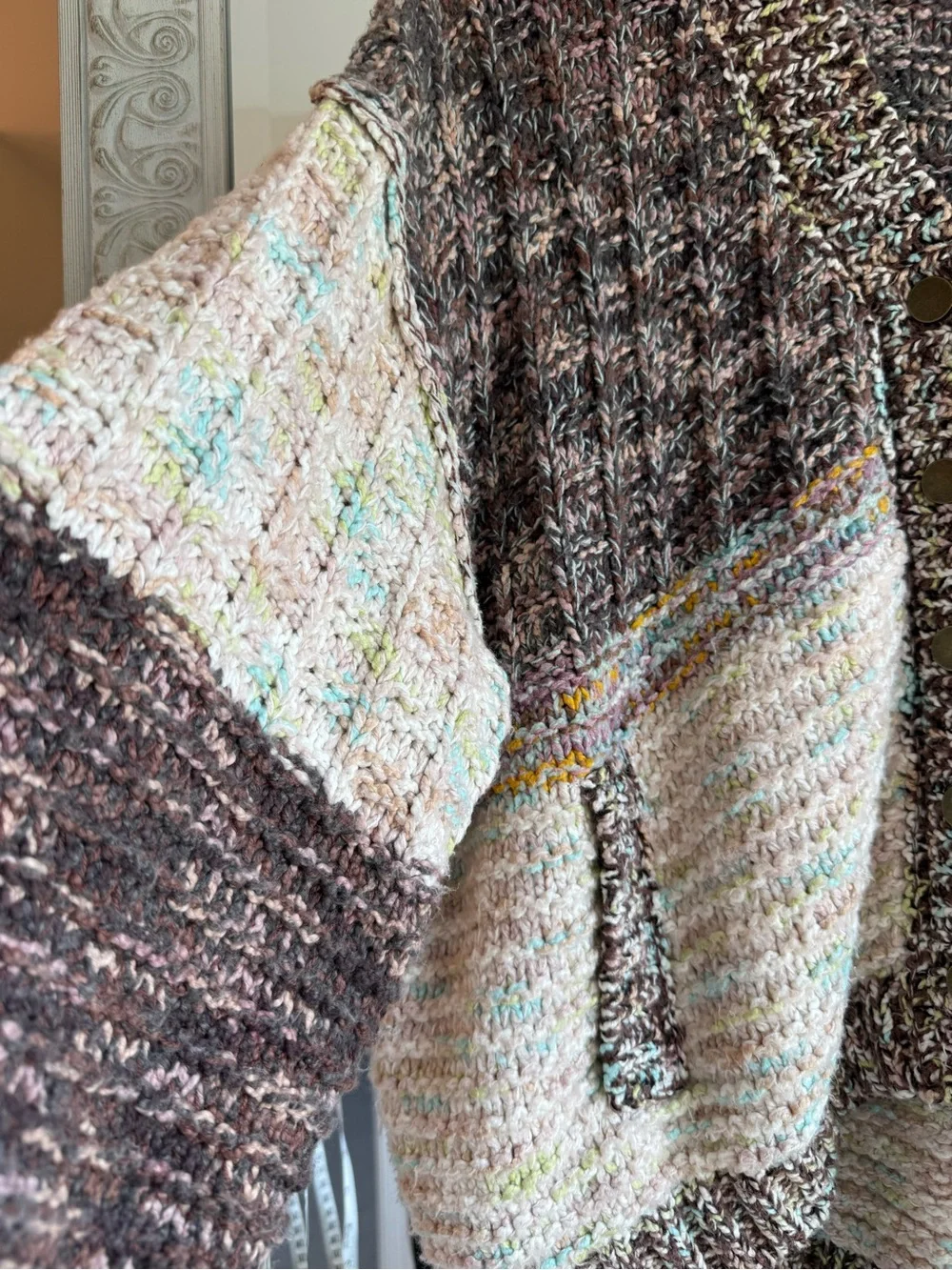 Free People Gorgeous Cozy Isabella MoonBeam Chunky Cardigan